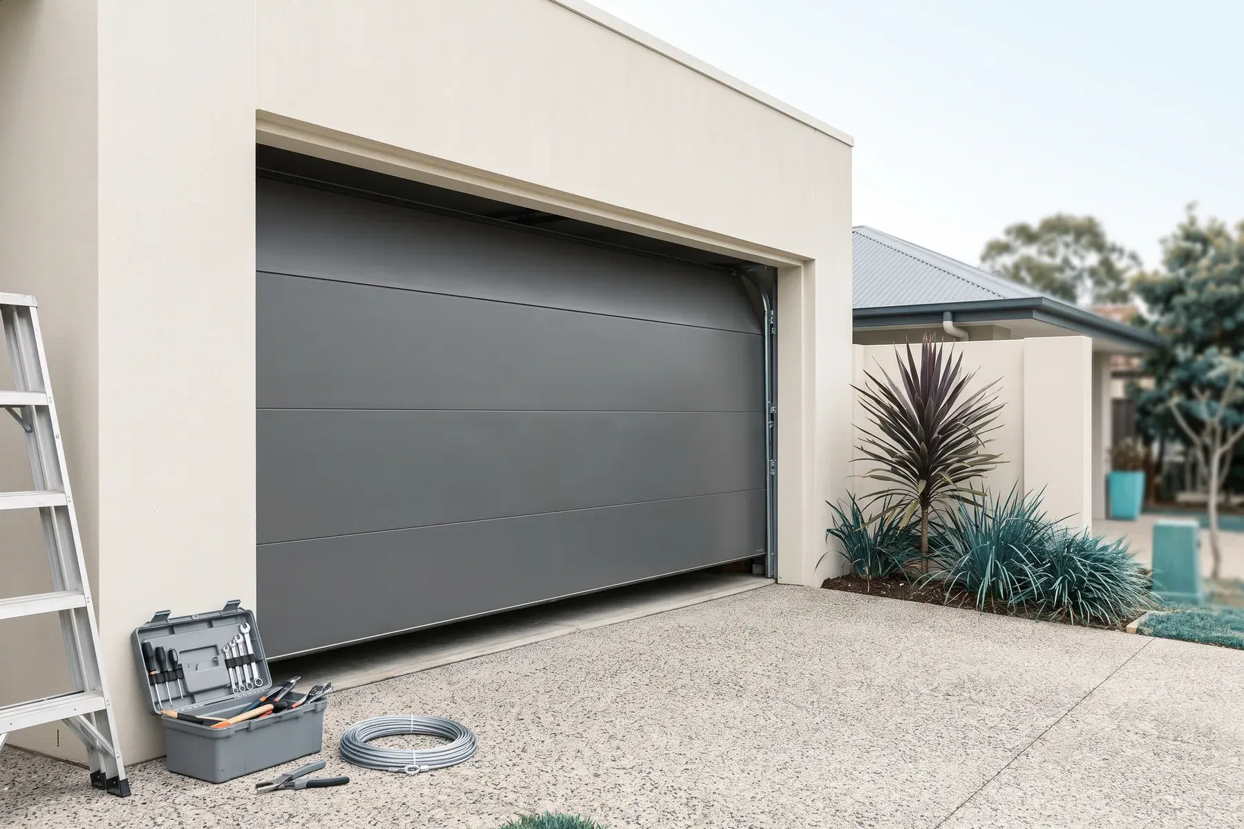 Residential garage setting representative of Ashmore enquiries