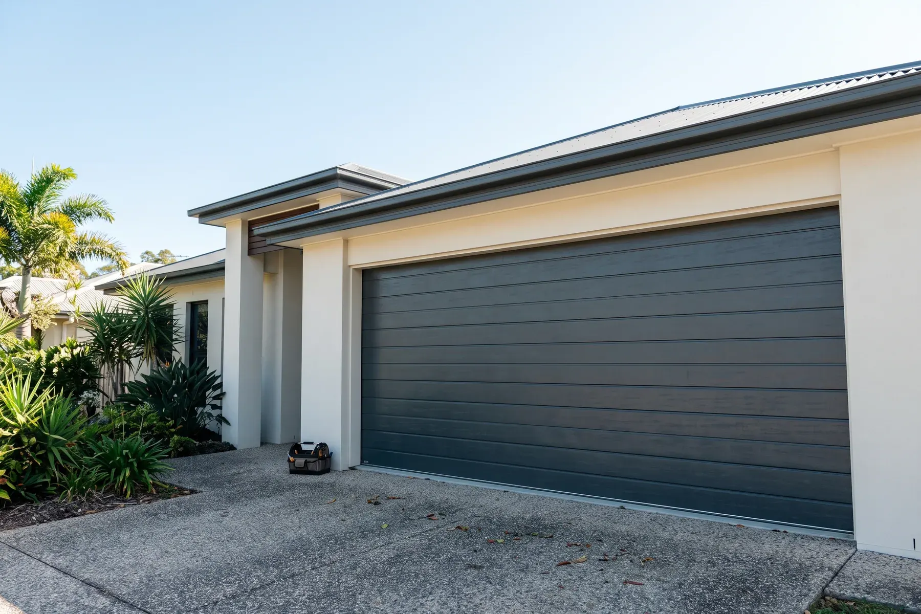 Residential garage setting representative of Palm Beach enquiries