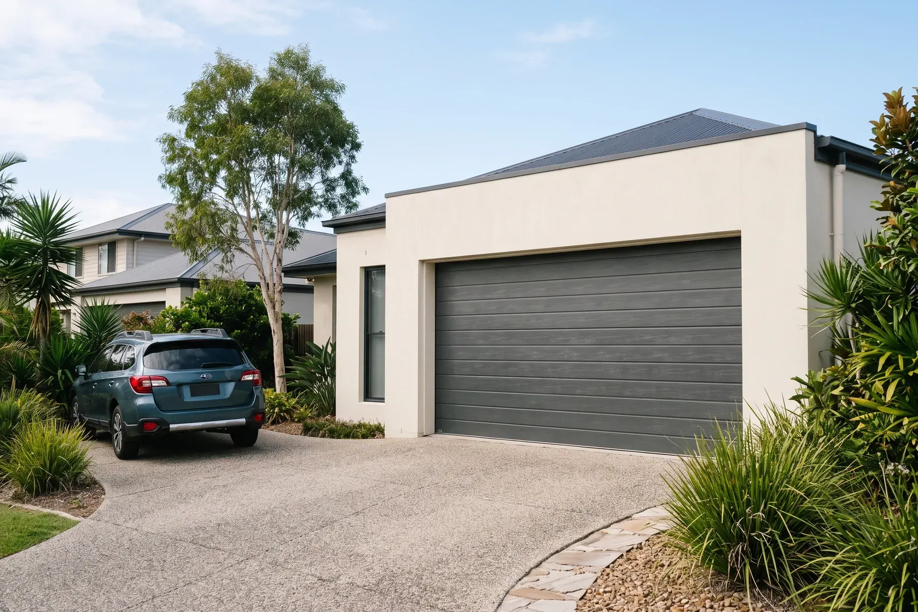 Residential garage setting representative of Southport enquiries
